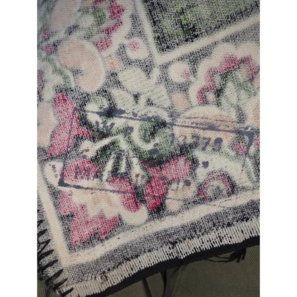 Vintage Lion Family Jungle Woven Wall Hanging Tapestry 58x38 Safari Wildlife
